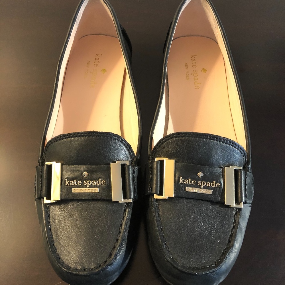 Classic Kate Spade Black Loafers